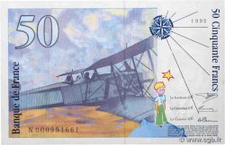 50 Francs SAINT-EXUPÉRY FRANCE  1992 F.72.01aN UNC-