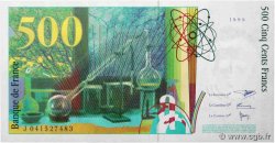 500 Francs PIERRE ET MARIE CURIE Sans STRAP Fauté FRANCE  1998 F.76f4.04 UNC-