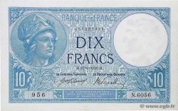 10 Francs MINERVE FRANCE  1918 F.06.03
