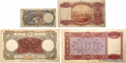 5, 20 Franka Ari et 20, 100 Franga Lot ALBANIE  1926 P.02b, P.03, P.07 et P.08 TB