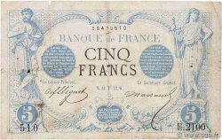 5 Francs NOIR FRANCE  1873 F.01.16
