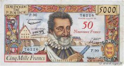 50 NF sur 5000 Francs HENRI IV FRANCE  1958 F.54.01