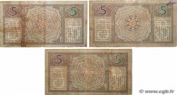 5 Gulden Lot NIEDERLÄNDISCH-INDIEN  1935 P.078a et c SGE to S