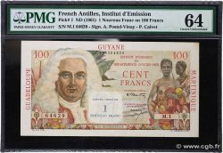 1 NF sur 100 Francs La Bourdonnais FRENCH ANTILLES  1960 P.01