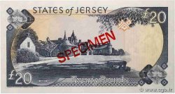 20 Pounds Spécimen ISLA DE JERSEY  2000 P.29s FDC