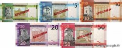 1 au 50 Pounds Spécimen JERSEY  2010 P.32s au P.36s UNC