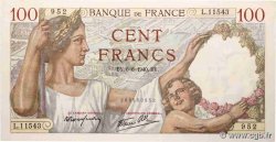 100 Francs SULLY FRANCIA  1940 F.26.31