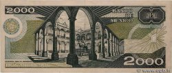 2000 Pesos MEXICO  1989 P.086c MBC+