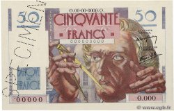 50 Francs LE VERRIER Spécimen FRANCE  1946 F.20.01Sp XF+