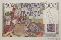 500 Francs CHATEAUBRIAND Spécimen FRANCE  1945 F.34.01Sp XF