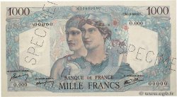 1000 Francs MINERVE ET HERCULE Spécimen FRANCE  1945 F.41.01Sp2