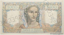1000 Francs MINERVE ET HERCULE Spécimen FRANCE  1945 F.41.01Sp2 XF+