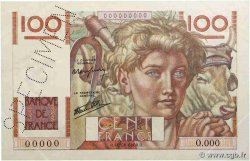 100 Francs JEUNE PAYSAN Spécimen FRANCE  1945 F.28.01Sp AU-