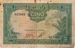 5 Piastres - 5 Riels INDOCHINA  1953 P.095