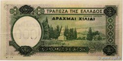 1000 Drachmes sur 100 Drachmes GRECIA  1939 P.111 MBC+
