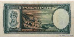 1000 Drachmes GRECIA  1939 P.110 MBC+