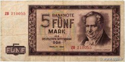 5 Mark REPúBLICA DEMOCRáTICA ALEMANA  1964 P.22a