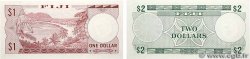 1 et 2 Dollars Lot FIJI  1974 P.071a et P.072b UNC