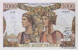 5000 Francs TERRE ET MER FRANCIA  1949 F.48.01