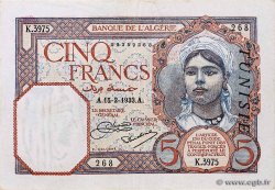5 Francs TúNEZ  1933 P.08a