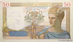 50 Francs CÉRÈS modifié FRANKREICH  1937 F.18.05 fVZ