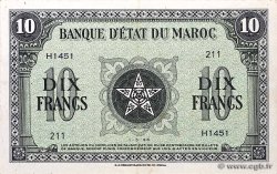 10 Francs MARUECOS  1944 P.25