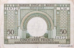 50 Francs MARUECOS  1949 P.44