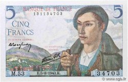 5 Francs BERGER FRANCIA  1943 F.05.03
