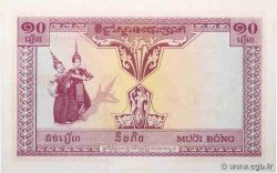 10 Piastres - 10 Riels FRANZÖSISCHE-INDOCHINA  1953 P.096a VZ