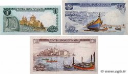 1 à 10 Liri MALTE  1973 P.31 au P.33 XF+