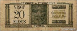 20 Francs NOUVELLE CALÉDONIE  1944 P.49 G