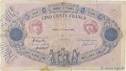 500 Francs BLEU ET ROSE FRANCE  1920 F.30.24 G
