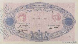 500 Francs BLEU ET ROSE FRANCE  1929 F.30.32 F+
