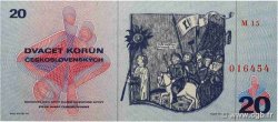 20 Korun CZECHOSLOVAKIA  1970 P.092 UNC-