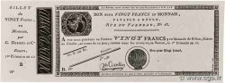 20 Francs Non émis FRANCE Rouen 1804 Laf.- UNC