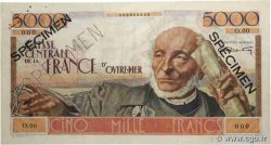 5000 Francs Schoelcher CCFOM Spécimen AFRIQUE ÉQUATORIALE FRANÇAISE  1947 A.136aS2