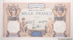 1000 Francs CÉRÈS ET MERCURE type modifié FRANCE  1939 F.38.34