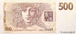 500 Korun CZECH REPUBLIC  1993 P.07a VF+