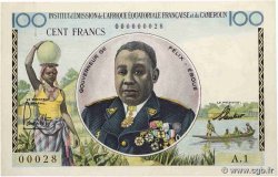100 Francs Félix Éboué IE Petit numéro AFRIQUE ÉQUATORIALE FRANÇAISE  1957 A.141a