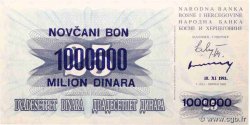 1000000 Dinara BOSNIA HERZEGOVINA  1993 P.035b
