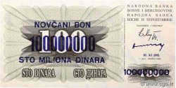 100000000 Dinara BOSNIA HERZEGOVINA  1993 P.037a