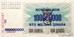 100000000 Dinara BOSNIA HERZEGOVINA  1993 P.037a UNC