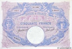 50 Francs BLEU ET ROSE FRANCE  1915 F.14.28