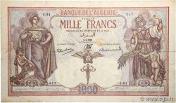 1000 Francs ALGERIA  1938 P.083a