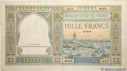 1000 Francs MOROCCO  1945 P.16c VF-