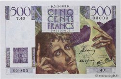 500 Francs CHATEAUBRIAND Numéro spécial FRANCE  1945 F.34.03 XF+