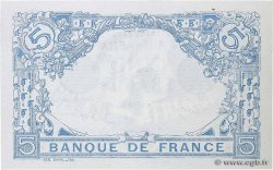 5 Francs BLEU lion inversé FRANCE  1916 F.02bis.04 AU+