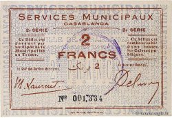2 Francs MOROCCO Casablanca 1919 K.568 XF-