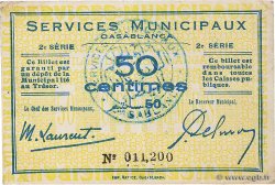 50 Centimes MOROCCO Casablanca 1919 K.562a VF