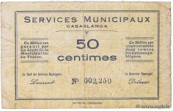50 Centimes MOROCCO Casablanca 1919 K.561 VG